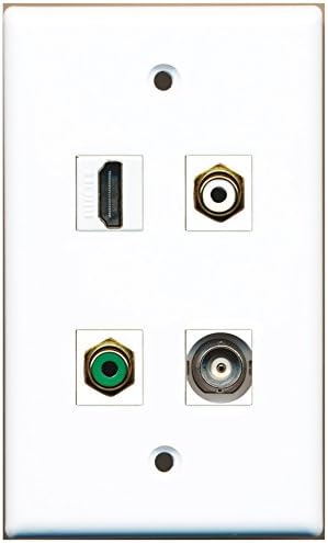 RiteAV - 1ポート HDMI 1ポート お買い得品 RCA ホワイト 1ポート RCA